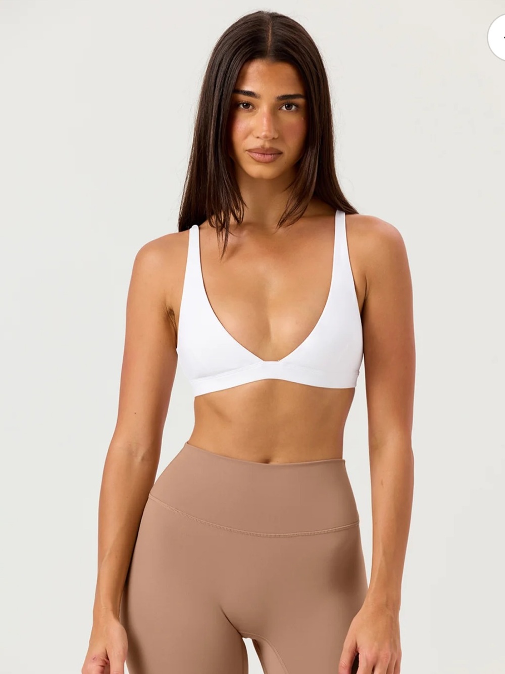 CSB Freedom Contour Crop Bralette - White